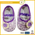 Hot sale lovely soft sole hand knit baby shoes baby dress shoes